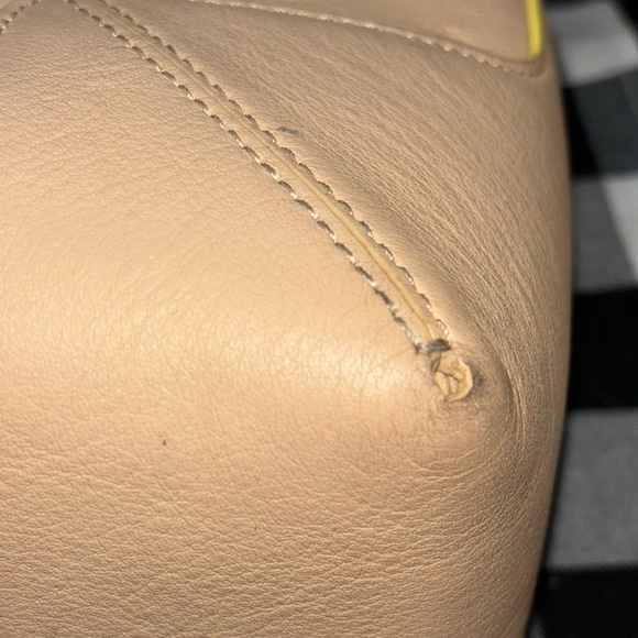 MCM Klara Shoulder leather Bag with Yellow Trim - Picture 12 of 15